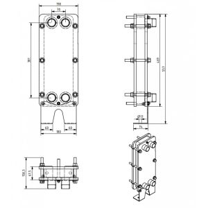 Пластинчат топлообменник за басейн, 15kW - Image 2
